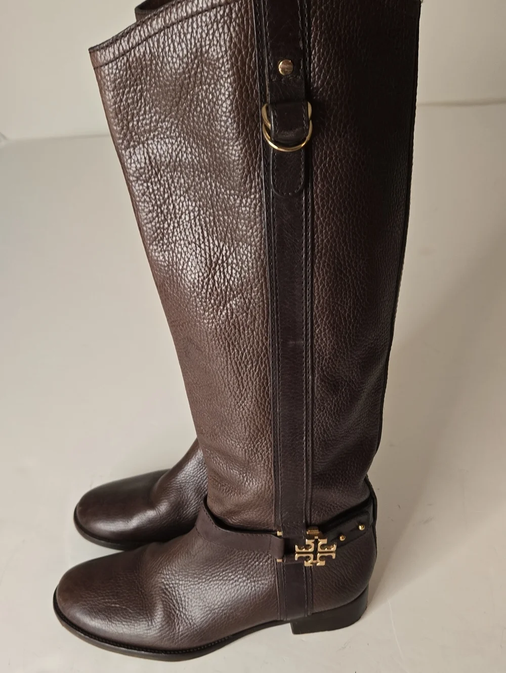 Tori Burch Tall Brown Riding Boots Size 8M